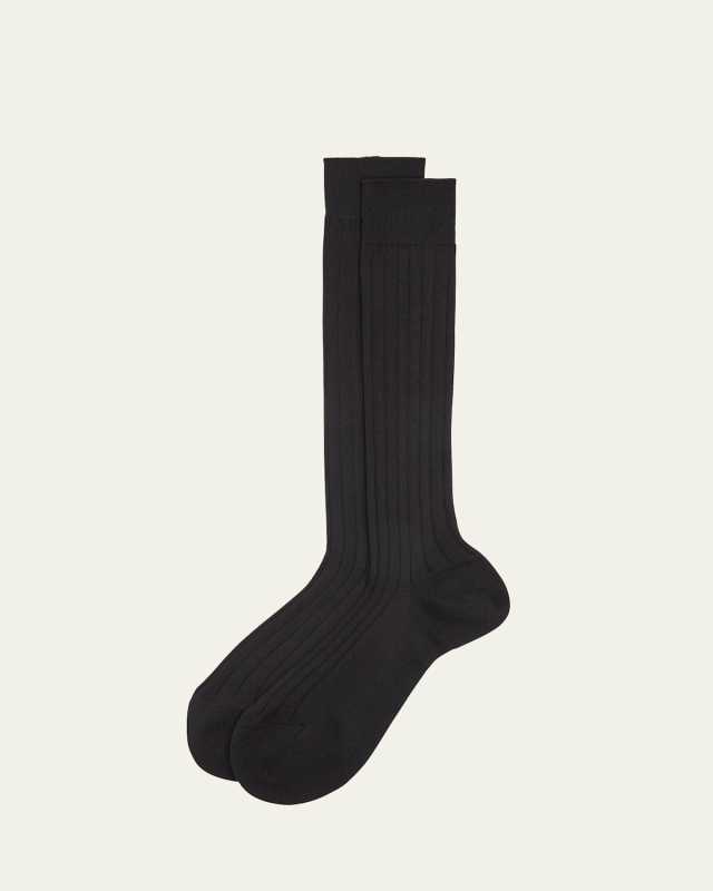 Bio College Ribbed Organic Cotton Socks